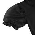 thumbnail image 3 of Bébés Filles Léopard Noir Bouffant Manches Tops + Pantalon Évasé 2Pcs Ensemble, 3 of 5
