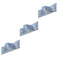 thumbnail image 4 of relayinert Wood Marbling SelfAdhesive Skirting Line Exquisite And Easy Maintenance And Environmentally Friendly PVC Durable Blue lantern flower 3Set, 4 of 6