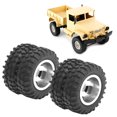 thumbnail image 1 of Keenso 2Pcs RC Pneu Arrière Double Roue 55mm Dia pour WPL D12 1/10 Camion à Télécommande, Roue RC pour WPL, Pneus Arrière RC, 1 of 7