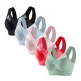thumbnail image 1 of Pisexur 5PC Womens Bras No Underwire Full Coverage Front Closure Everyday Bras Set Solid Color Oversized Push Up Bra Comfort Seamless Nursing Bras for Breastfeeding Plus Size Bras, 1 of 2