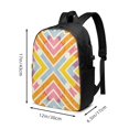 thumbnail image 2 of YFYANG 17" Laptop Backpack, Yellow Line Geometric Pattern Fashion Travel Work Backpack with USB and Headphone Cable Interface for Men and Women, 2 of 6