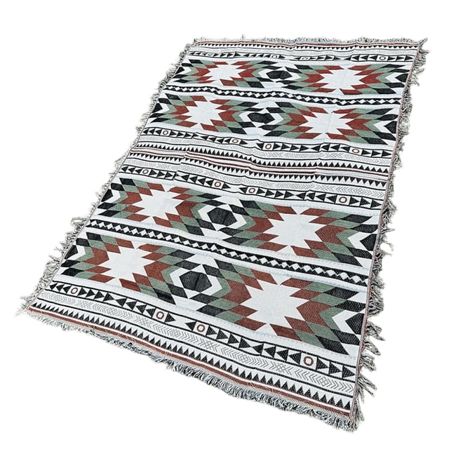 Hearth & Gear Bohemian Portable Outdoor Thickened Picnic Blanket Foldable Portable Large Soft Rug For Park Camping Beach Home (Color D 90 * 90cm) Camping Gear for Kids Adventure Gear Rucksack Für
