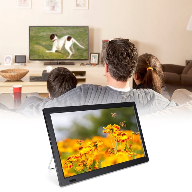 13 Inch Portable TV, 1080P LED HD ATSC Digital Smart TV, Built-In Rechargeable Battery, ATSC Digital TV Tuner, USB, AV, U Disk, , For Car, Travel, Camping, Etc
