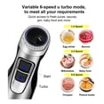 thumbnail image 4 of Biolomix 5-in-1 800W Immersion Hand Blender Set with 6-Speed Control & Turbo, 600ml Blender Jar, 500ml Chopper, Whisk - 100-120V US Plug, Stainless Steel Blades, Black - Perfect for Baby Food,, 4 of 5