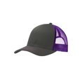 thumbnail image 1 of Top Headwear Casquette Trucker à Snapback Structurée - Gris/acier/violet, 1 of 1