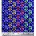 thumbnail image 1 of Soimoi Modal Satin Fabric Floral & Damask Ethnic Decor Fabric Printed Yard 42 Inch Wide, 1 of 3