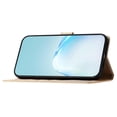 thumbnail image 3 of Pour Google Pixel 6a Étui Folio en Cuir PU Support Portefeuille Texture Soie avec Sangle, 3 of 5