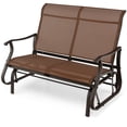 thumbnail image 1 of Gymax 2-Person Outdoor Glider Chair Patio Rocking Lounge Chair w/ Breathable Fabric, 1 of 10