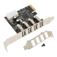 thumbnail image 3 of Hub de Carte d'Extension PCI E vers USB, PCI E vers 4 Hub USB Large Compatibilité Performance Stable pour Imprimantes, 3 of 8