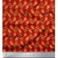 thumbnail image 1 of Soimoi Georgette Viscose Fabric Leaves & Floral Artistic Decor Fabric Printed Yard 42 Inch Wide, 1 of 5