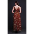 thumbnail image 2 of Bimba Robe Longue Maxi de Plage pour Femmes à Imprimé Feuilles, à Bretelles, Tenue de Villégiature d'Été - Petit, 2 of 5