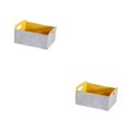 thumbnail image 1 of Ruiboury Multi Storage Baskets Organizer For Cables Toys Collapsible For Easy gray+yellow 30x24x15cm 2Set, 1 of 6