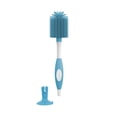 thumbnail image 4 of Dr. Brown's Soft Touch No Scratch Baby Bottle Cleaning Brush, Nipple Cleaner and Suction Cup Base for Easy Storage, BPA Free, Blue, 4 of 6