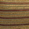 thumbnail image 2 of Coussin de Sol Carré en Tapisserie à Motif à Double Cordon de 25 Pouces avec Insert, Rayures d'Automne, 2 of 2