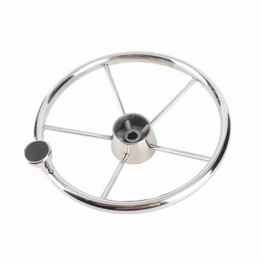 Volant en Acier Inoxydable, Volant de Bateau 13.5 Po pour Bateau pour Bateau Marin