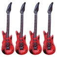 thumbnail image 1 of Grande Guitare Gonflable Rouge Jouet pour Enfants Déguisement Fête Accessoires de Scène Instrument de Musique Gonflable de Simulation pour Enfants 4 Pcs, 1 of 1
