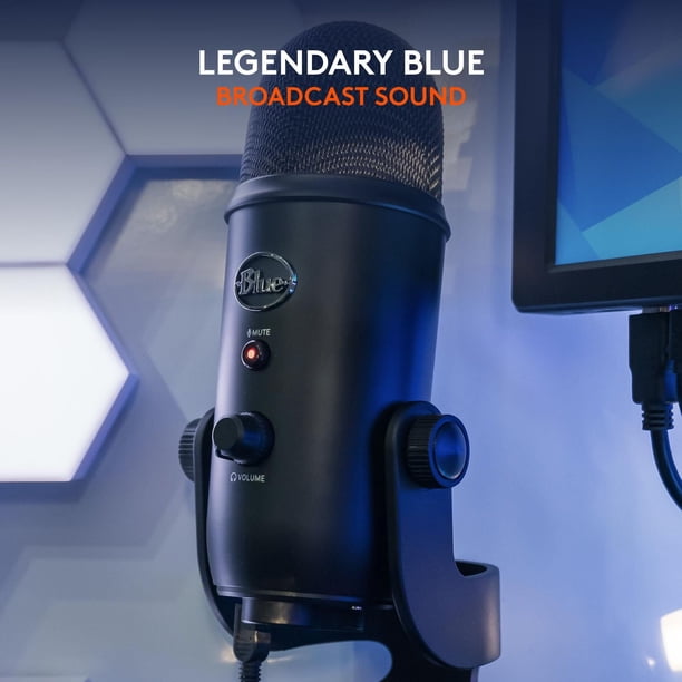 Blue Yeti USB Microphone for Recording, Streaming, Gaming