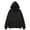 Black, variant on CFLVAEK Oversized Hoodies for Men Zip Up Casual Hoodie Sweatshirt Loose Fitted Long Sleeve Fall Sweatshirt with Pockets Pink L
