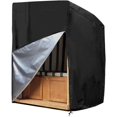 thumbnail image 1 of Housse de Protection pour Chaise de Plage en Tissu Oxford Strandkorb Imperméable et Ripstop 135X105X175 / 140 cm, 1 of 5