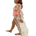 thumbnail image 3 of Maillot de Bain Long pour Femmes Couverture Ouverte devant Kimono Cardigan 3D Papillon Fluide, 3 of 6