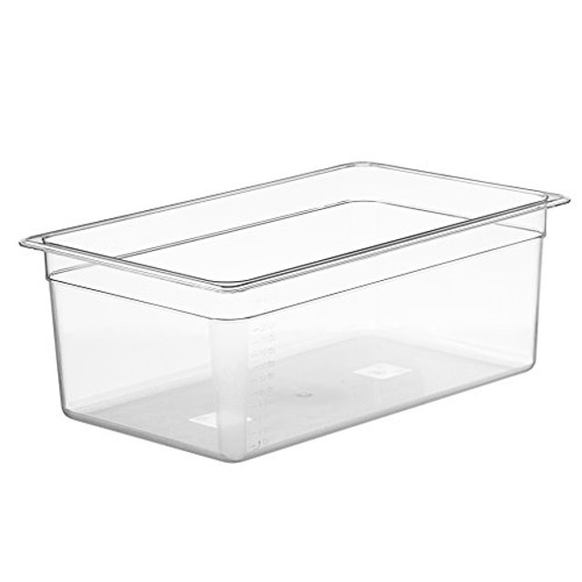 LIPAVI Sous Vide Container - Model C20 - 26 Quarts - 21 x 12.8 inch - Strong & Clear See-thought Polycarbonate - Matching L20 Rack and Tailored Lids for virtually every circulator sold separately.