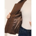 thumbnail image 5 of INSPIRE CHIC Anorak Court à Capuchon et Fermeture Éclair pour Femme, Brun Foncé, Taille TG, 5 of 5