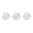 thumbnail image 2 of QualitChoice Simple Design Solid Color False Collar Formal Fashion Chiffon Fake Half Shirt Decorative Detachable Lapel Clothing Decor White Stand 3PCS, 2 of 6