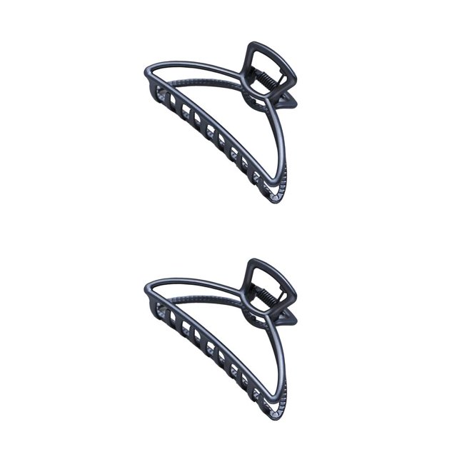 maskred Fashion Claw Clips Large Simple Style Handy Simple Style Sturdy Exquisite Accessories Barrettes for Women Black/Arc 2Set