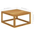 thumbnail image 4 of vidaXL Footrest with Cream White Cushion Solid Acacia Wood, 4 of 4