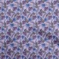 thumbnail image 1 of oneOone Tissu en Coton Flex Violet Pastel Motif Feuille Tropicale Tissu au Mètre 40 Pouces de Large, 1 of 5
