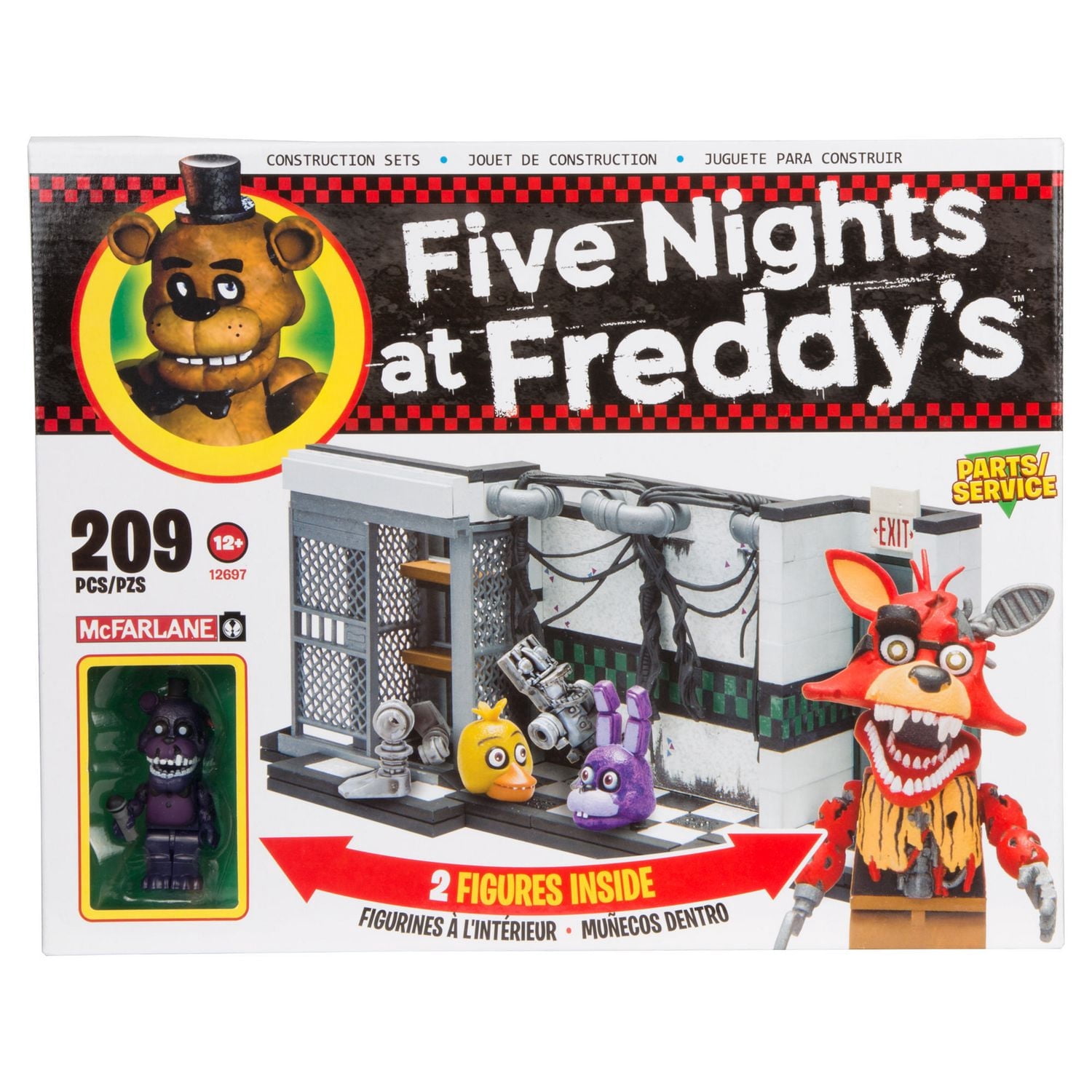 Five Nights at Freddy's まとめ売りセット McFarlane Five Nights at Freddy's Parts And Service Medium