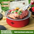 thumbnail image 4 of Antqov Barbecue Rond Extérieur Grill Barbecue Grill Autour de la Cuisinière Cuisson Thé Barbecue Grill Grill Charbon de Bois Feu Grill Friteuse Extérieure, 4 of 7
