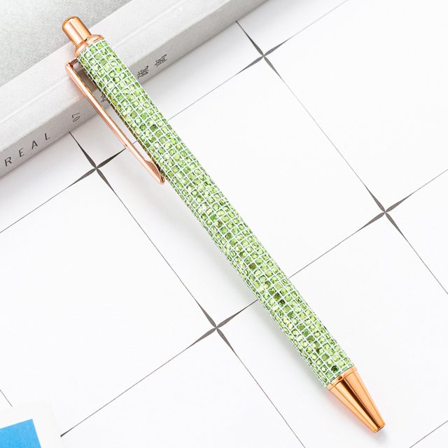 WIFKLSIIPG Gold Powder Press Ballpoint Pen Press Pen Work Teacher Student Stationery Ballpoint Pen Multi Color Press Pen 1ML
