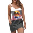 thumbnail image 2 of Jusqu'à 50 % de Rabais Horkkom Robes d'Été pour Femmes Plage Col en V Robes d'Été Bretelles Spaghetti Taille Robe Mini avec Poche TTG, 2 of 6