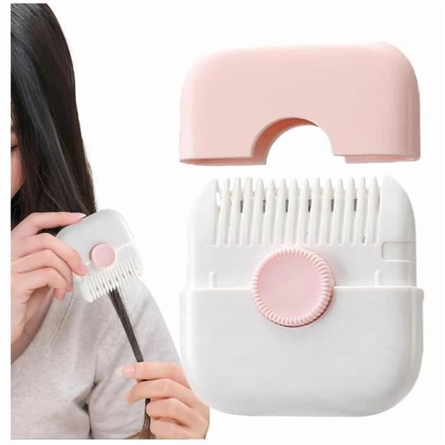 Tondeuse à Extrémité Fendue 2 en 1, Retire-Extrémité Fendu, Tondeuse à Cheveux à Extrémité Fendue, Conception Double Face avec Couvercle, yd