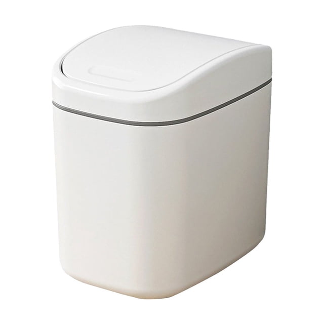 SDNall Car Trash Can, Small Trash Can, Multi-Purpose Trash Can for Home, Kitchen, and Office - Debris Storage Barrel with Easy Carry Handle, Desk with Storage