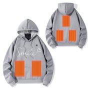 Women's Men's Hooded Pullover Winter Heated Pullover With Hood Unisex Hoody Heated Hoodie With 5 Heating Outdoor Heating Jacket Heating Vest Warming Sweatshirt Zip up Women Hoodie Tall Womens Hoodies
