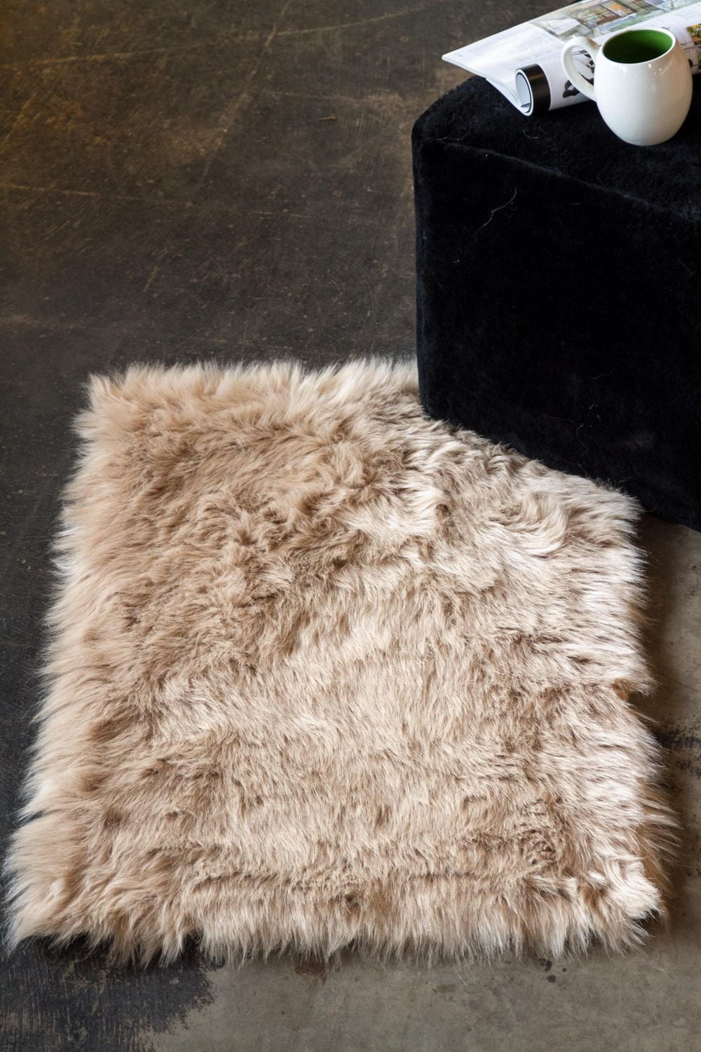 Tapis Hudson En Fausse Fourrure De Mouton H-Luxe