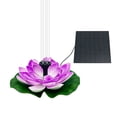 thumbnail image 1 of Solar Powered Lotus Fountain Floating Water Feature for Pool Pond Decor, Leaf Shaped Garden Spray with Energy Efficient Pump, 1 of 1