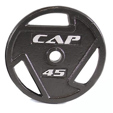 CAP Barbell 2-Inch Olympic Cast Iron Grip Weight Plate, Single, 45 lb