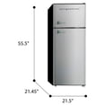 thumbnail image 2 of Frigidaire 7.2 Cu. Ft. Top Freezer Stainless Steel Apartment Size Refrigerator, 2 of 5