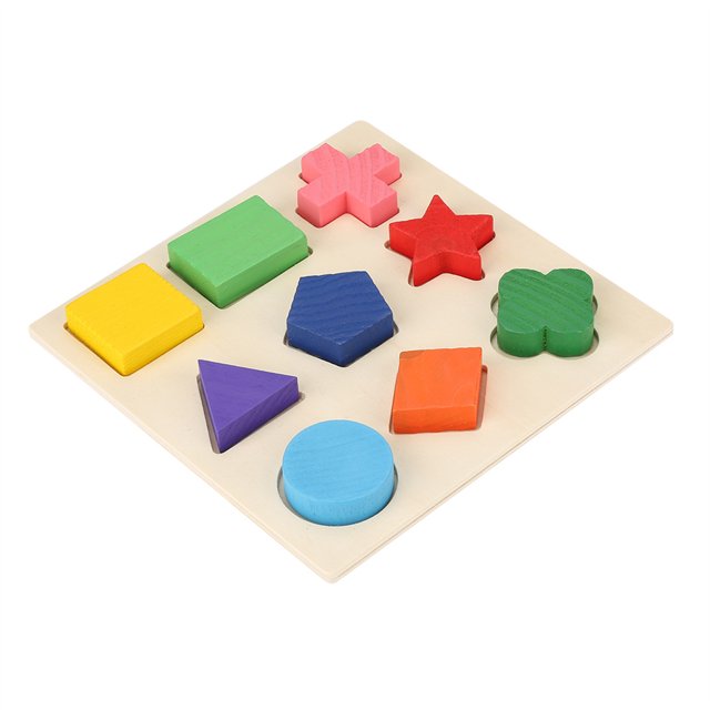 Building Block, Early Learning Toy Wooden Shapes Puzzles Boards For Preschool Kids Wooden Toddler Puzzles Boards Wooden Puzzles For Children For Toddlers