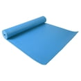 thumbnail image 3 of Fitvids 1/4-Inch High Density Thick Non Slip Workout Yoga Mat with Carry Strap, Blue, 3 of 4