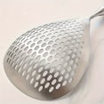 thumbnail image 3 of Stainless Steel Slotted Spoon Kitchen Utensil with Ergonomic Wooden Handle for Efficient Draining Frying and Serving, 3 of 5