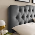 thumbnail image 4 of Modway Annabel King Diamond Tufted Performance Velvet Headboard in Gray, 4 of 8