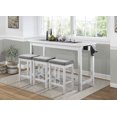 thumbnail image 3 of Topline Home Furnishings Counter-height White 4pc Dine Pack, 3 of 9