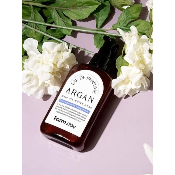 Farm Stay Eau De Perfume Argan Hair Oil - White Musk