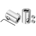thumbnail image 1 of Unique Bargains 7mm Hole Wire Rope Clips Set, 2 Pcs Brass Double Holes Cable Clamps with M6 Hexagon Screws Spanner, Silver, 1 of 7