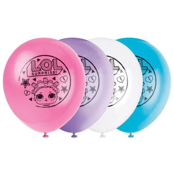 Unique Industries' LOL Surprise 12" Latex Balloons, 8ct