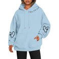 thumbnail image 1 of Chandail à Capuchon Imprimé Réversible pour Femmes avec Poches, Manches Longues, Chandail Décontracté, Chandail à Capuchon 100 pour Cent Polyester, Chandail à Capuchon pour Femmes, Vêtements d'Automne, Ados, Petit, Chandail pour Femmes, Chandails à Capuchon pour Femmes avec Fermeture Éclair, 1 of 3